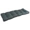 46-inch by 19-inch Tufted Solid Twill Bench Cushion Grey-Color